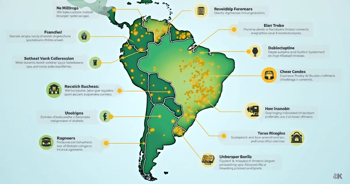 Mapa do Brasil com distribuição geográfica das empresas por região