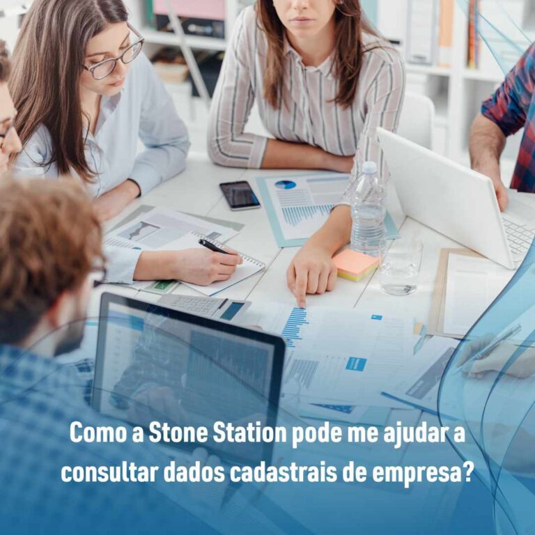 Como a Stone Station pode me ajudar a consultar dados cadastrais de empresa?