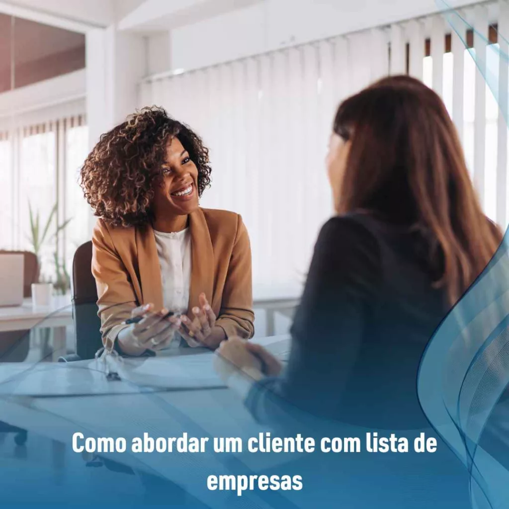 Como abordar um cliente com lista de empresas