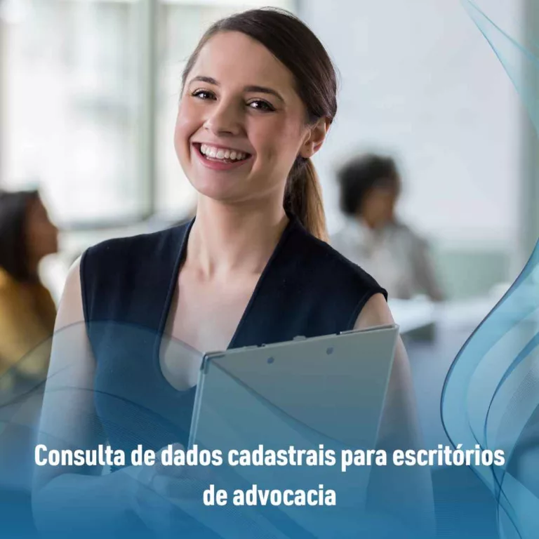 Consulta de dados cadastrais para escritórios de advocacia