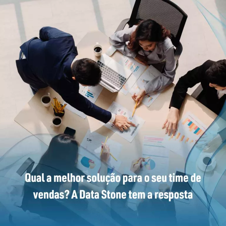 Qual a melhor solução para o seu time de vendas? A Data Stone tem a resposta