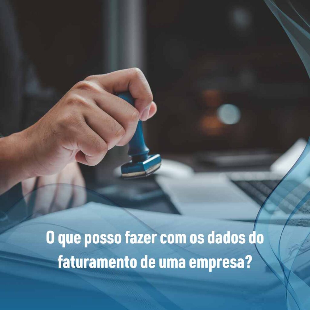 O que posso fazer com os dados do faturamento de uma empresa