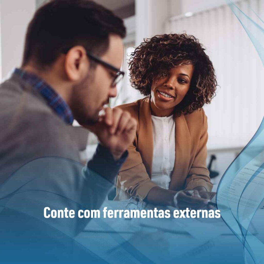 Conte com ferramentas externas